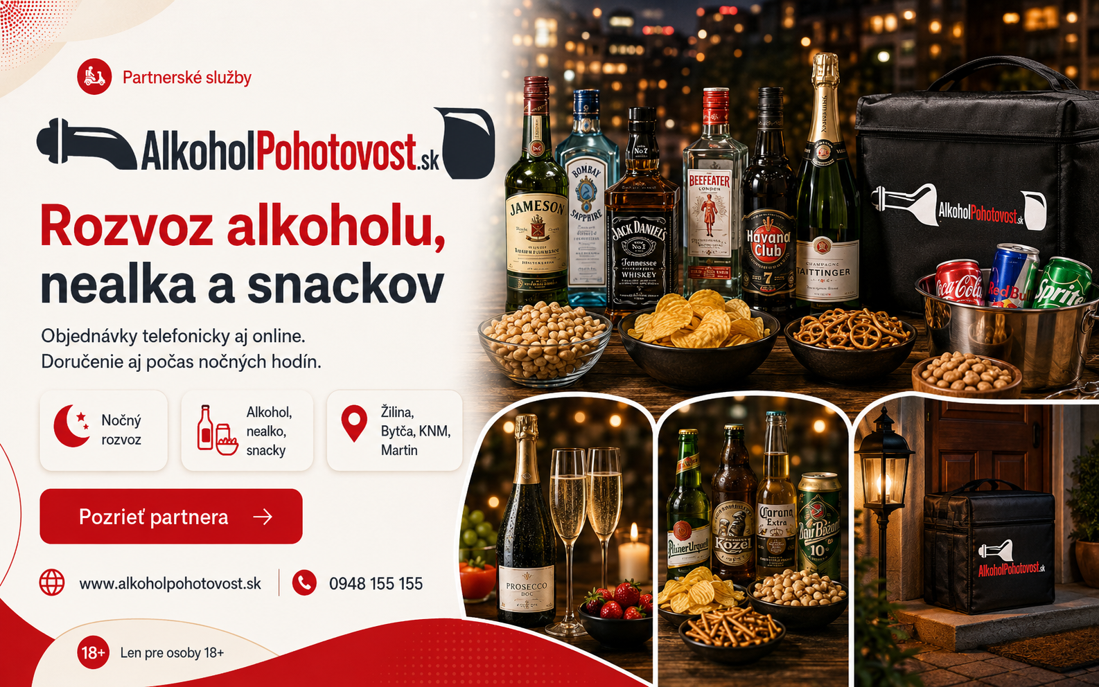 Rozvoz nápojov a alkoholu na oslavu