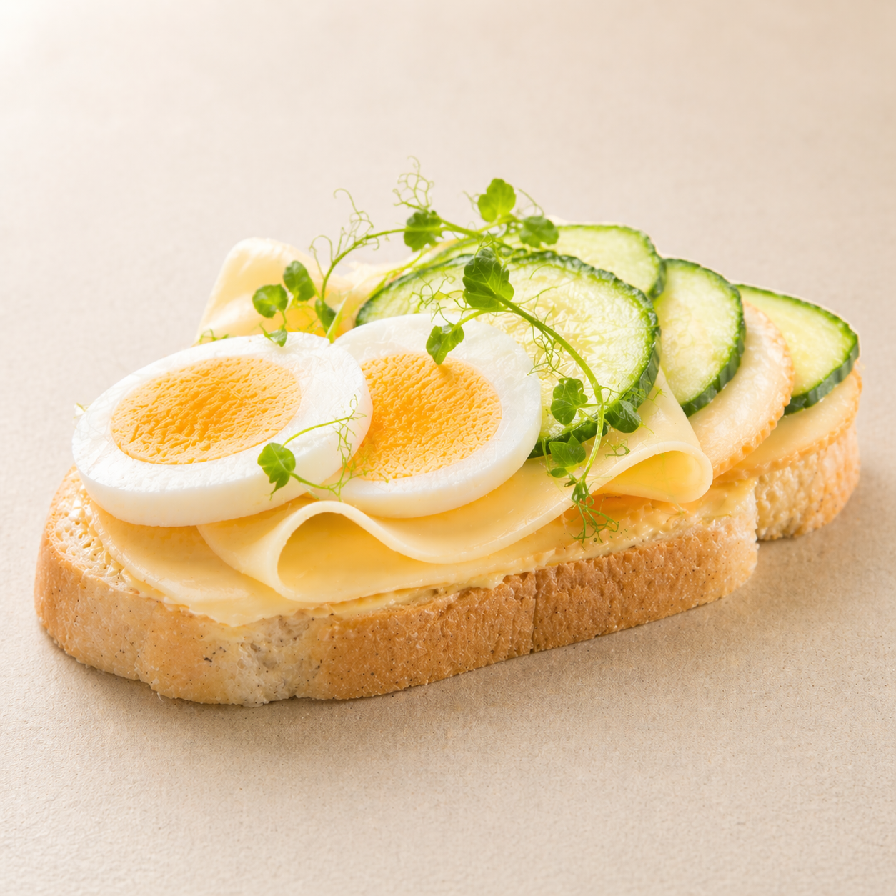 Obložený syrový chlebík