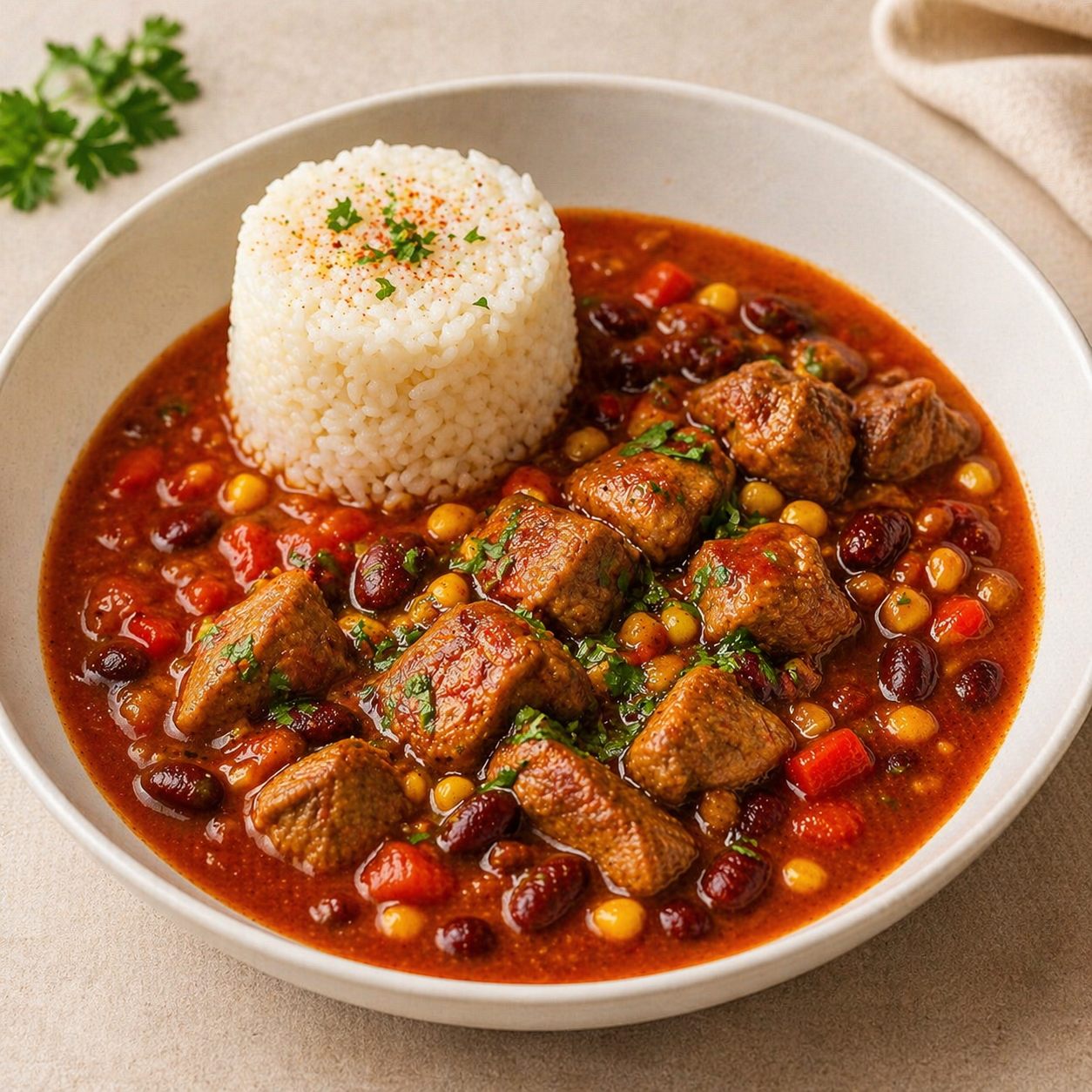 Mexický bravčový guláš