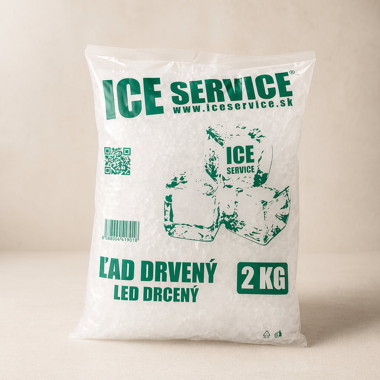 Ľad mrazený drť 2 kg