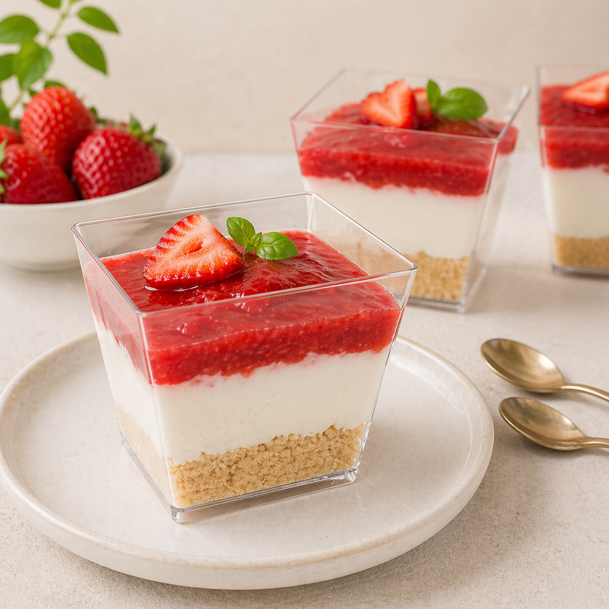 Cheesecake v poháriku